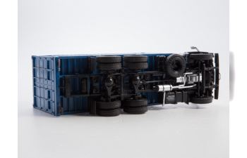 Камский грузовик 53212 контейнеровоз с прицепом ГКБ-8350, серый / синий