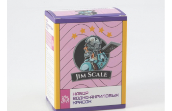 Набор акриловых красок по ткани Jim Scale "Единорожные цвета"