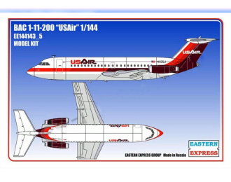 Сборная модель Авиалайнер BAC 1-11-200 USAir