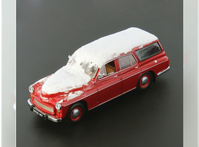 WARSZAWA 203 Kombi покрытая снегом 1960, red