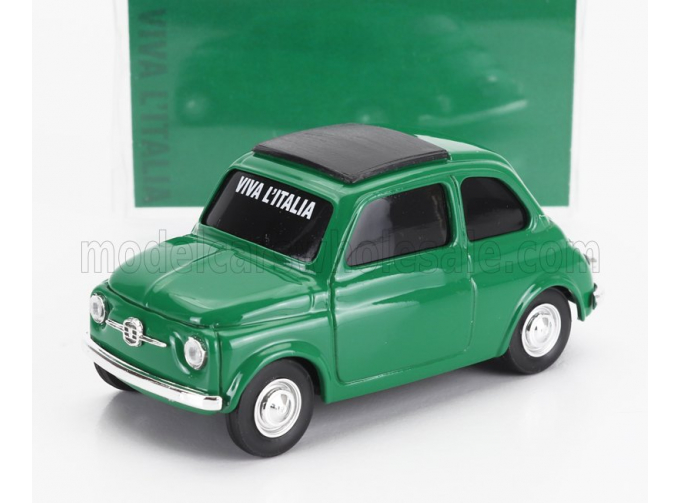 FIAT 500 (1965) - Viva L'italia - Giornata Dell' Unita' Nazionale E Delle Forze Armate, Green