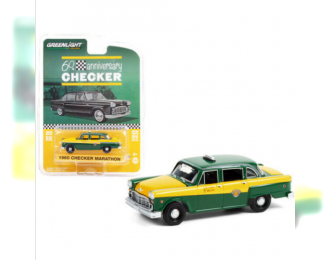 Checker Marathon Taxi Green and Yellow Checker 60th 1960