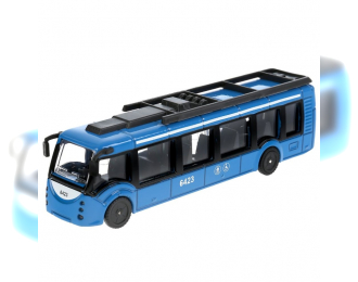 Автобус синий,  15 см