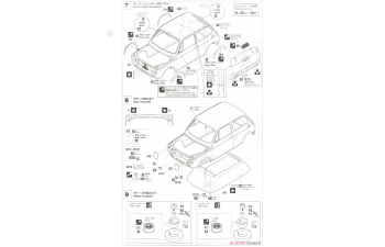 Сборная модель HONDA N360 (ni) Race Configuration 1971