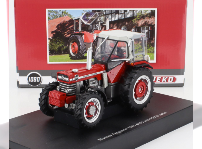 MASSEY FERGUSON Mf1080 4wd With Peko Cabine Tractor (1969), Red White