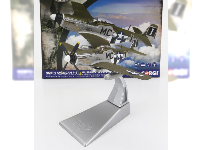 NORTH AMERICAN P-51d Mustang Early Military Airplane 1939-1945, Military Green