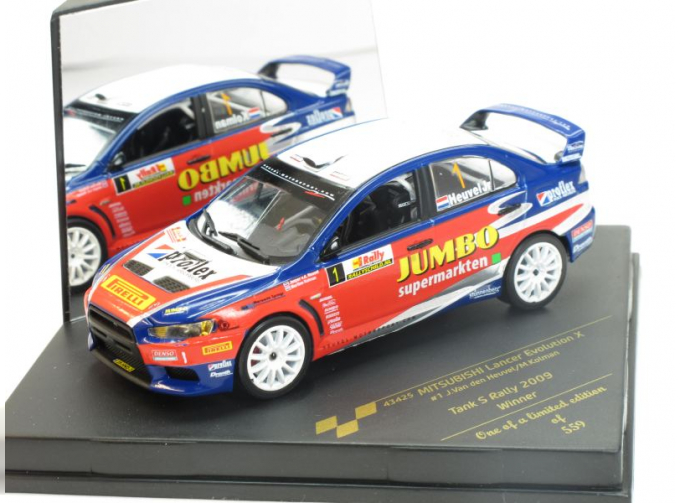 MITSUBISHI Lancer Evolution X, No.1 J.Van den Heuvl, M.Koluman, Tank S Rally 2009 Winner, lim. edition 559 pcs