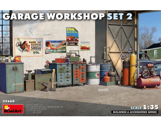 Сборная модель Гаражная мастерская / Garage Workshop Set 2