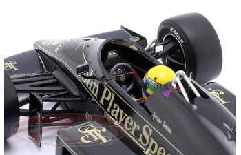 LOTUS 97T #12 GP Monaco Formula 1 Ayrton Senna (1985) + книга (1985)