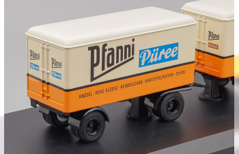 KRUPP Titan mit Anhänger "Pfanni", orange / beige