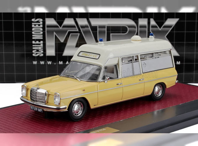 MERCEDES-BENZ W114 Estate Dedemsvaar Ambulance (1971), Cream White