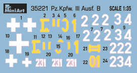 Сборная модель Немецкий средний танк Pz.Kpfw.III Ausf.B с экипажем
