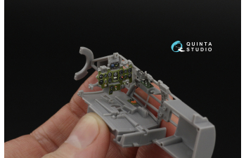 3D Декаль интерьера кабины A6M5 Zero, пр-ва Mitsubishi (Fine Molds)