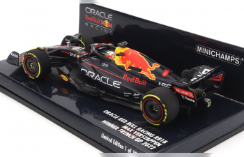 RED BULL F1 Rb18 Team Oracle Red Bull Racing №1 World Champion Winner French Gp (2022) Max Verstappen, Matt Blue Yellow Red