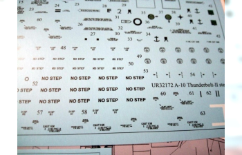 Декаль A-10A Thunderbolt stencils