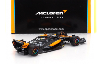 McLAREN F1 Mcl60 Team Mclaren №81 Las Vegas Gp (2023) Oscar Piastri, Orange Blue Black