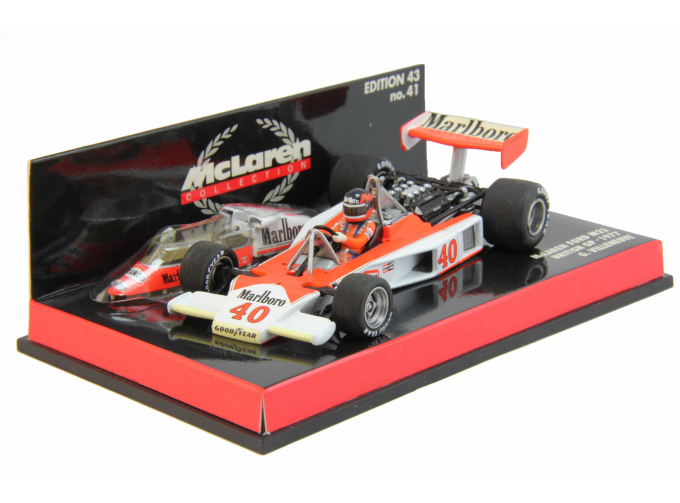 McLAREN Ford M23 British GP G. Villeneuve (1977), white / orange