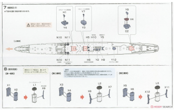 Сборная модель IJN Light Cruiser Kuma 1942