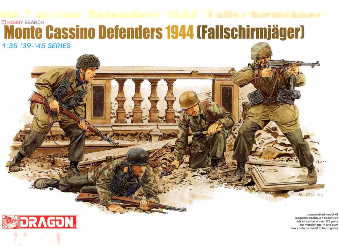 Сборная модель MONTE CASSINO DEFENDERS (FALLSCHIRMJAGER) 1944