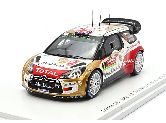 Citroen DS3 #3 Total Abu Dhabi WRT - 3rd Rally Monte Carlo 2014 K. Meeke - P. Nagle