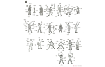 Сборная модель U.S. Navy Flight Deck Crew & Fire Engine