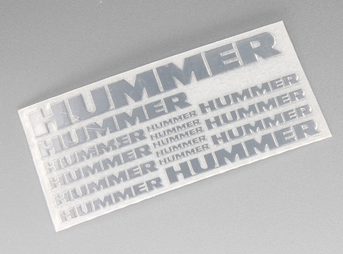 Наклейка объёмная металлизированная логотипы Hummer