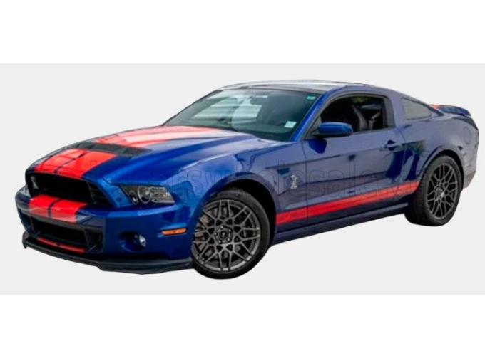 FORD Mustang 5.8L V8 Shelby GT500 Coupe (2013), blue / red