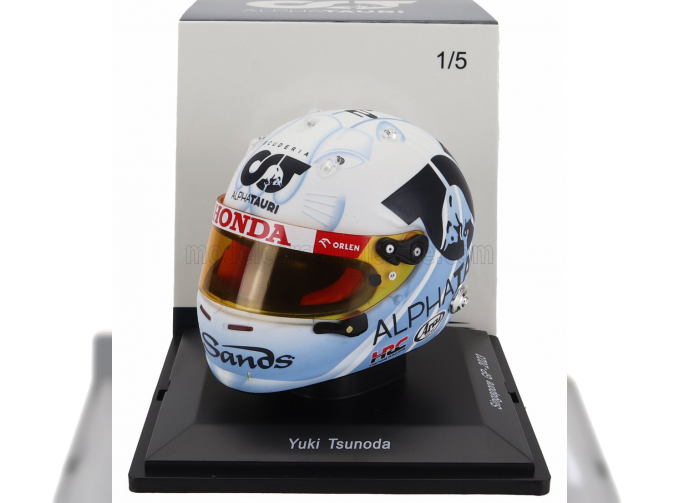 ARAI HELMET F1 Casco Helmet At04 Team Alpha Tauri №22 Singapore Gp (2023), Yuki Tsunoda, White Light Blue