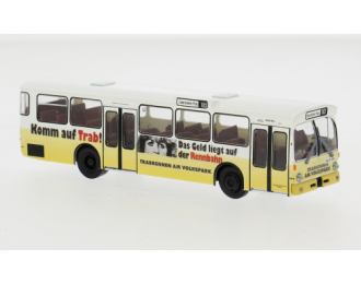 MERCEDES-BENZ O 305 Stadtbus HHA - Trabrennbahn (1972), yellow / white