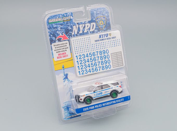 FORD Police Interceptor Utility "New York City Police" (NYPD) 2020 с листом декалей (Greenlight!!!)