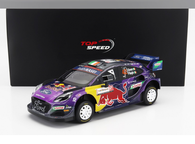 FORD Puma Rally1 Red Bull Team M-sport Ford Wrt №42 5th Rally Acropolis (2022) Craig Breen - Paul Nagle, Purple Yellow Black