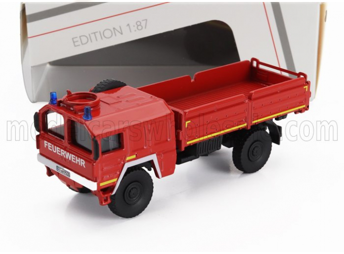 MAN Kat1 5t. Truck Feuerwehr 2-assi (1969), Red