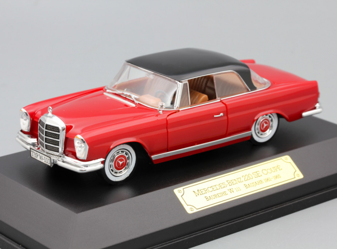 MERCEDES-BENZ 220 SE Coupe, red / black