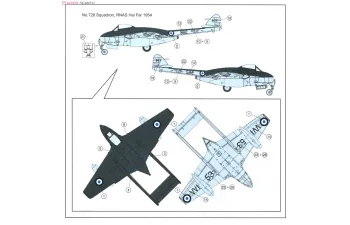 Сборная модель Sea Vampire F.20 