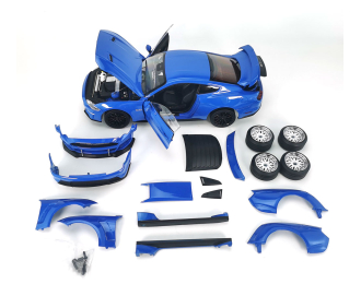 Сборная модель FORD Mustang GT with Wide Body Kit (2019), blue metallic