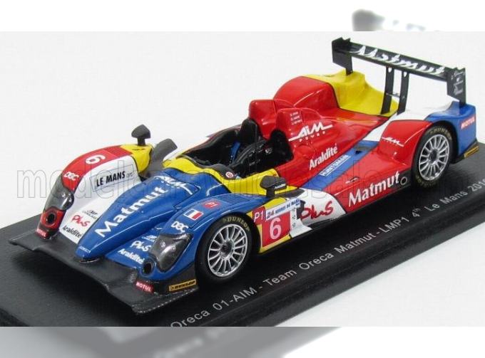 ORECA 01 Aim N 6 Lmp1 24h Le Mans (2010) S.Ayari - D.Andre - A.Meyrick, Red Yellow Bleu