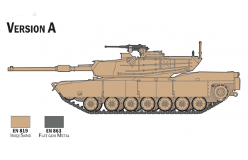 Сборная модель M1a Abrams Military (1980) (подарочный набор)