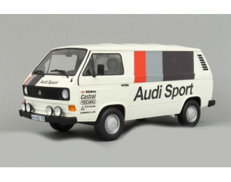 VOLKSWAGEN T3a Box Wagon техничка "Audi Sport" 1980 White