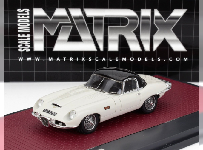 JAGUAR E-type Frua Roadster Closed (1964), White
