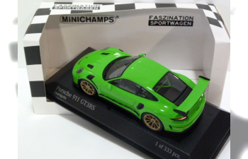  PORSCHE 991 II GT3 RS (2018), lizard green / golden wheels