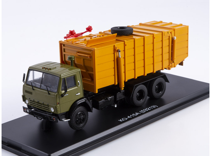 Мусоровоз КО-415А (53213), хаки / оранжевый