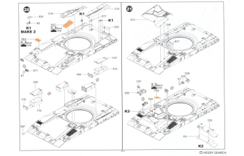 Сборная модель танк Merkava Mk.II (с интерьером и рабочими траками)