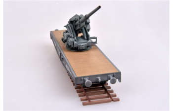 WWII Germany 128mm Flak 40 Anti-Aircraft Railway Car