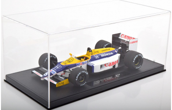 WILLIAMS F1 Fw11 Honda №6 Season (1986) N.Piquet - Con Vetrina - With Showcase, Yellow Blue White