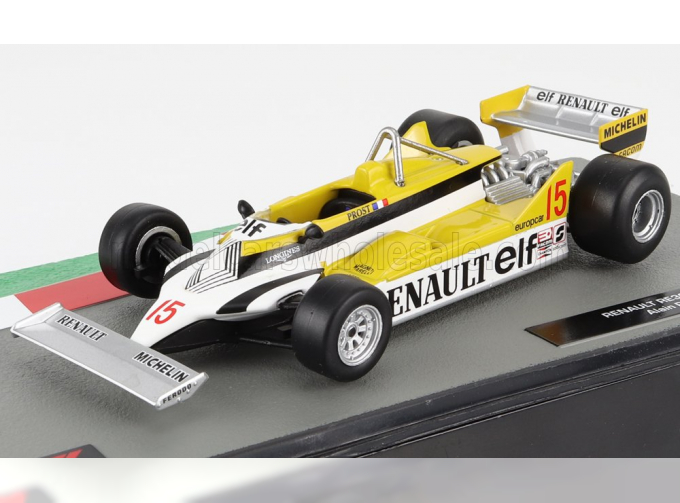 RENAULT F1 Re30 №15 Season (1981) Alain Prost, White Yellow Black