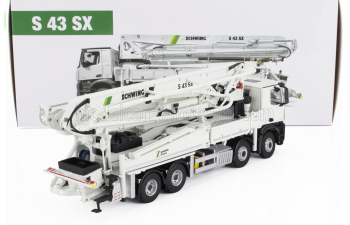 MERCEDES-BENZ Arocs 4542 Truck 4-assi (2018) - Autopompa Per Calcestruzzo Schwing S 43 Sx - Cement Pump, White Black