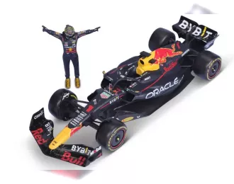 RED BULL F1  Rb19 Team Oracle Red Bull Racing №1 World Champion Season (2023) Max Verstappen, Matt Blue Yellow Red