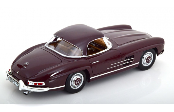 MERCEDES-BENZ 300 SL Roadster with removable Hardtop (1957), dark red