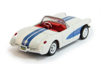 CHEVROLET Corvette (1957), white / blue