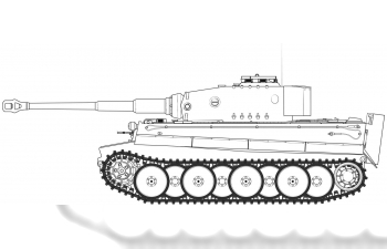 Сборная модель Средняя версия Тигр-1